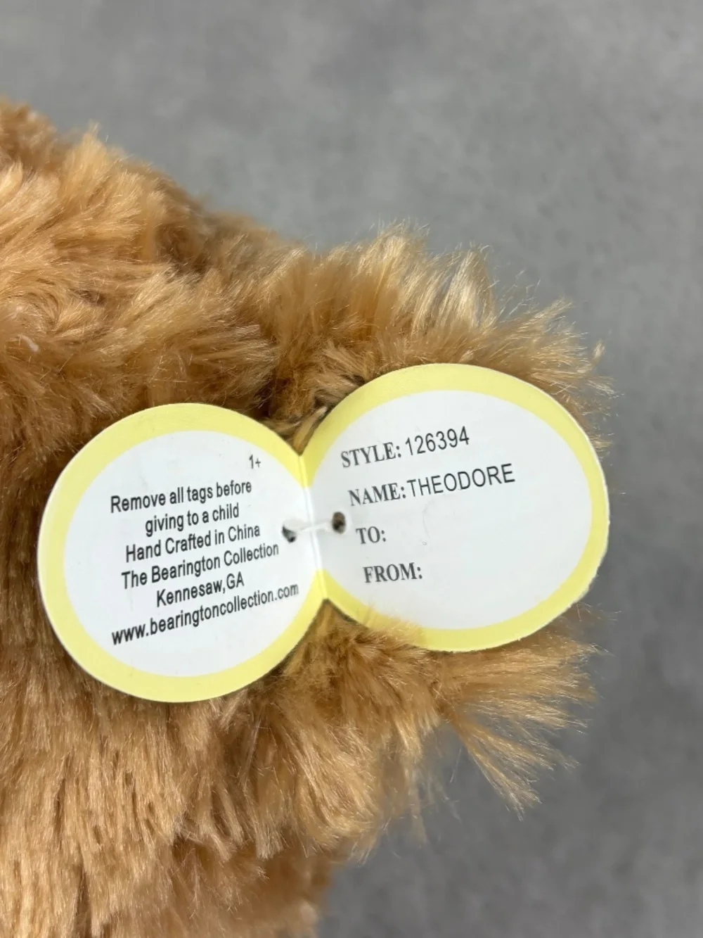 Bearington Theodore Teddy Bear Plush Soft Stuffed Animal 17 Inch BRAND NEW